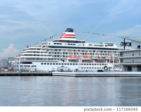 Asuka II docked at Tokyo International Cruise Terminal Asuka II docked at Tokyo International Cruise Terminal 117166048