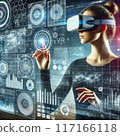 AI image: Person doing VR 117166118