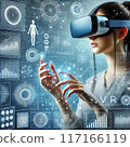 AI image: Person doing VR 117166119