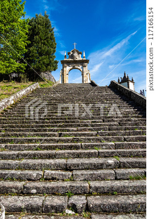 Santuario de Nossa Senhora da Peneda, at the Peneda Geres National Park in Norhern Portugal. Santuario de Nossa Senhora da Peneda, at the Peneda Geres National Park in Norhern Portugal. 117166154