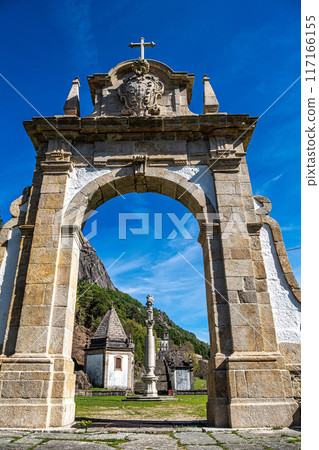 Santuario de Nossa Senhora da Peneda, at the Peneda Geres National Park in Norhern Portugal. Santuario de Nossa Senhora da Peneda, at the Peneda Geres National Park in Norhern Portugal. 117166155