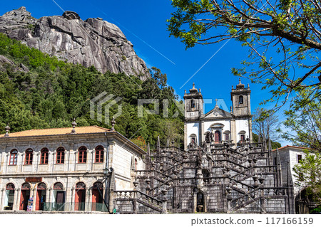 Santuario de Nossa Senhora da Peneda, at the Peneda Geres National Park in Norhern Portugal. Santuario de Nossa Senhora da Peneda, at the Peneda Geres National Park in Norhern Portugal. 117166159
