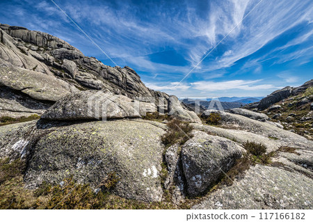 Walking around the Penameda hill in national park Peneda Geres in Portugal. Walking around the Penameda hill in national park Peneda Geres in Portugal. 117166182