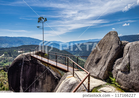 View from Fafiao viewpoint located on the top of parish of Cabril in Montalegre, Portugal View from Fafiao viewpoint located on the top of parish of Cabril in Montalegre, Portugal 117166227