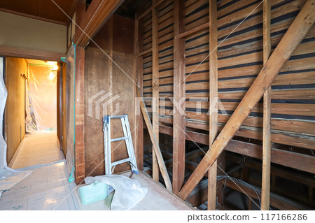 Earthquake-proofing construction of old wooden houses Earthquake-proofing construction of old wooden houses 117166286