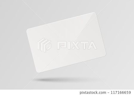 Vector White Gift Card, Certificate, Guest Room, Plastic Hotel Apartment Keycard, ID Card, Sale, Credit Card Design Template for Mockup, Branding. Top View Vector White Gift Card, Certificate, Guest Room, Plastic Hotel Apartment Keycard, ID Card, Sale, Credit Card Design Template for Mockup, Branding. Top View 117166659