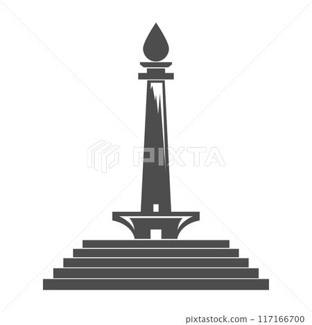 Jakarta  the capital city of Indonesia icon 117166700