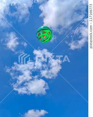 Sky and beach ball 117166773