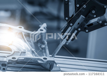 The high technology automatic robotic in checking process for automotive industry. The high technology automatic robotic in checking process for automotive industry. 117168311