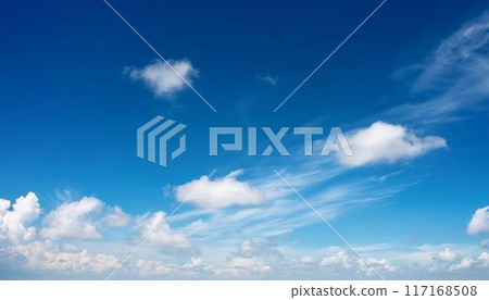 Clouds floating in the blue sky 117168508