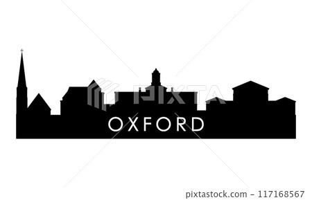 Oxford, Mississippi  skyline silhouette. 117168567