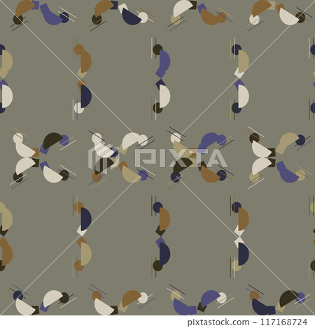 Textile motif seamless pattern. Lux fabric design textile swatch ladies dress, man shirt all over print block.  117168724