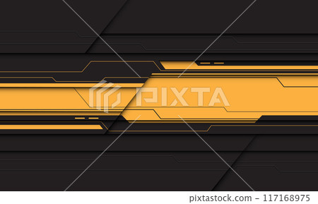 Abstract yellow black cyber futurisitc technology geometric design modern creative background vector Abstract yellow black cyber futurisitc technology geometric design modern creative background vector 117168975