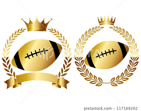 橄欖球球徽 2 件套(金) 橄欖球球徽 2 件套(金) 117169202