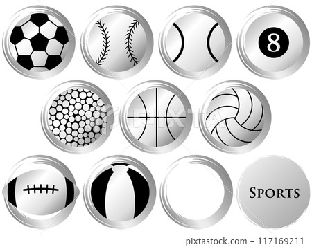 球圖示設定銀 球圖示設定銀 117169211