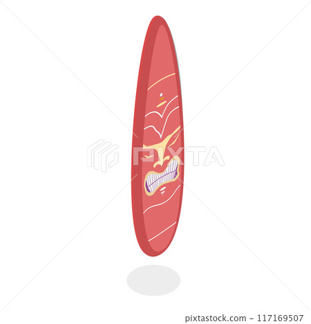 3D Isometric Flat Vector Set of Surfboards, Extreme Activity Equipment. Item 5 3D Isometric Flat Vector Set of Surfboards, Extreme Activity Equipment. Item 5 117169507