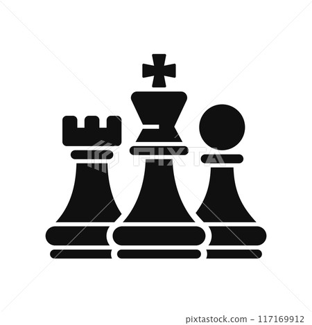 Chess Piece Icon on White Background. Vector 117169912