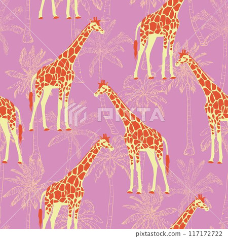 Giraffe pattern 117172722