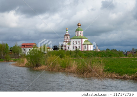 Church in the Suzdal near the river. 117172729