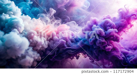 abstract colorful smoke background in the punk rock style 117172904