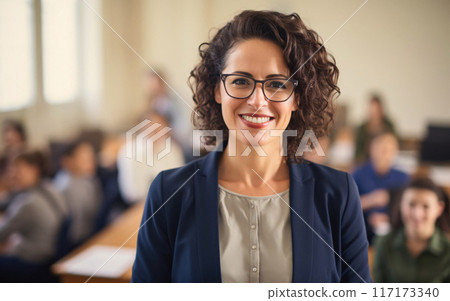Female Professor Leading a Class Female Professor Leading a Class 117173340