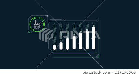 The dynamics of offshore oil production growth in laconic infographics. 117173506