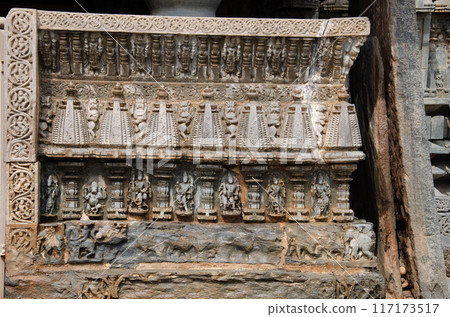 Part of the Harihareshwara temple in Harihar, India Part of the Harihareshwara temple in Harihar, India 117173517
