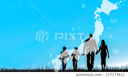 Image of Japan's economic growth amid a declining birthrate Image of Japan's economic growth amid a declining birthrate 117173611