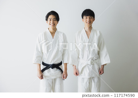 Man in judo uniform Man in judo uniform 117174590