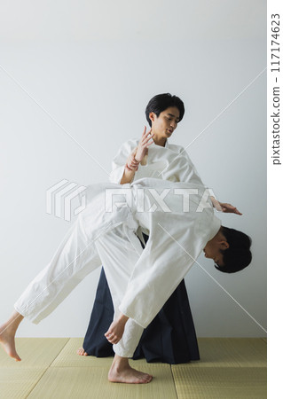Man in judo uniform 117174623