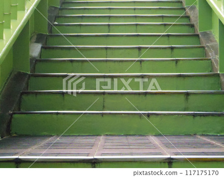 Stairs of a pedestrian overpass Stairs of a pedestrian overpass 117175170