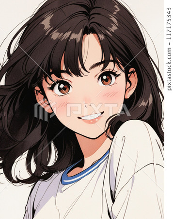 80s and 90s retro cute girls 80s and 90s retro cute girls 117175343