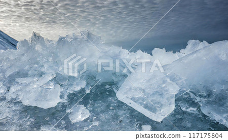 碎冰、珠寶冰、流冰、冰塊 117175804