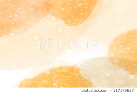 Autumn leaves watercolor background illustration 117176637