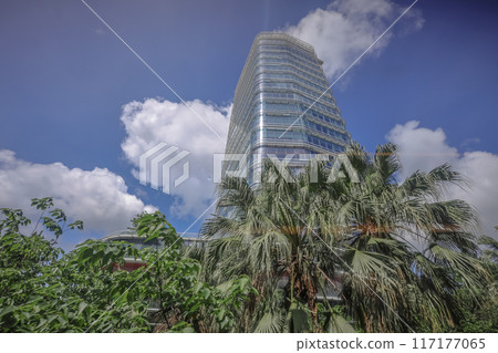June 23 2024 the AIA Building at Wan Chai, hong kong June 23 2024 the AIA Building at Wan Chai, hong kong 117177065