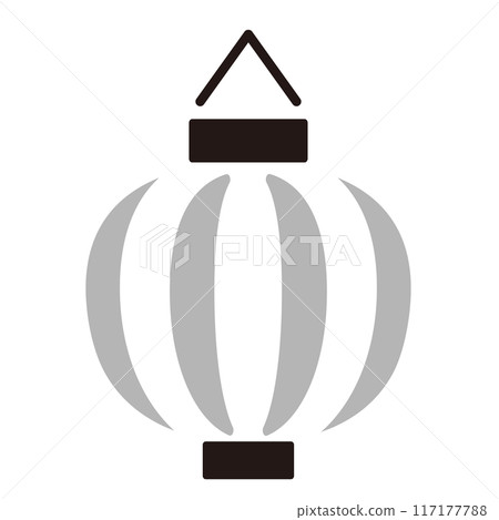 Simple Japanese lantern icon illustration Simple Japanese lantern icon illustration 117177788
