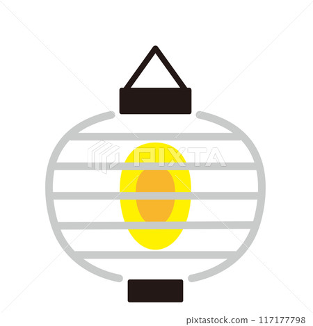 Simple Japanese lantern icon illustration Simple Japanese lantern icon illustration 117177798