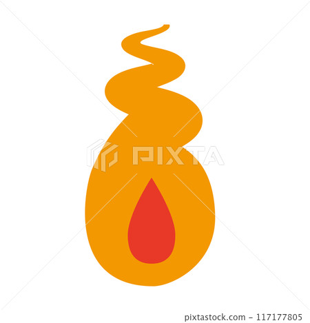 Illustration of a human soul flame 117177805