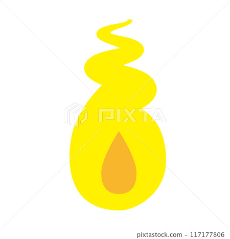 Illustration of a human soul flame 117177806