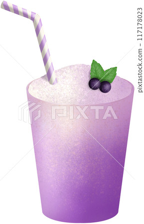 cocktail with ice, mint and blueberry cocktail with ice, mint and blueberry 117178023