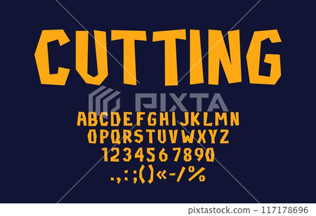 Fun rough pirate font, cartoon groovy typeface, cutout kids type, english alphabet typography set. Vector funny childish abc font of rough bold letters and numbers. Kids fun typeface, pirate game, toy Fun rough pirate font, cartoon groovy typeface, cutout kids type, english alphabet typography set. Vector funny childish abc font of rough bold letters and numbers. Kids fun typeface, pirate game, toy 117178696