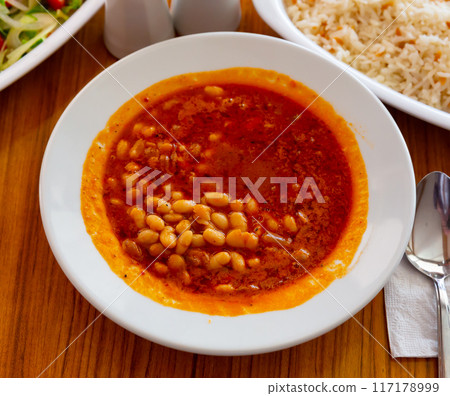 The national dish of Turkish cuisine Kuru Fasulye The national dish of Turkish cuisine Kuru Fasulye 117178999