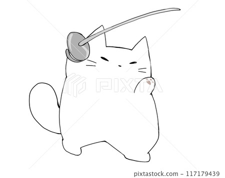 Fencing Cat Fencing Cat 117179439