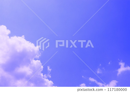 Blue sky with clouds (background material) 117180000