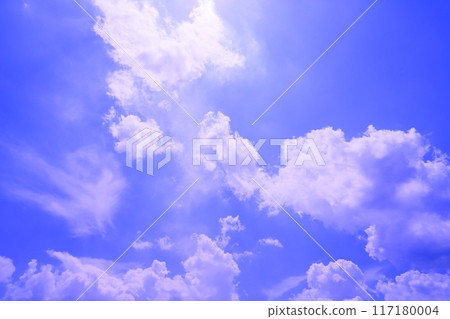 藍天白雲（背景素材） 117180004