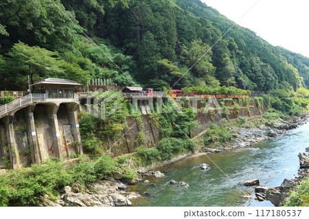 嵯峨野觀光鐵路 Torokko Hozukyo站/Hozugawa River船[京都府京都市西京區嵐山] 117180537