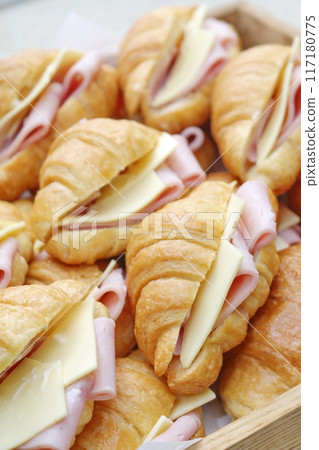 Cheeseburger with ham Cheeseburger with ham 117180775