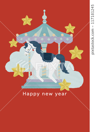 2026年新年賀卡模板 2026年新年賀卡模板 117181245
