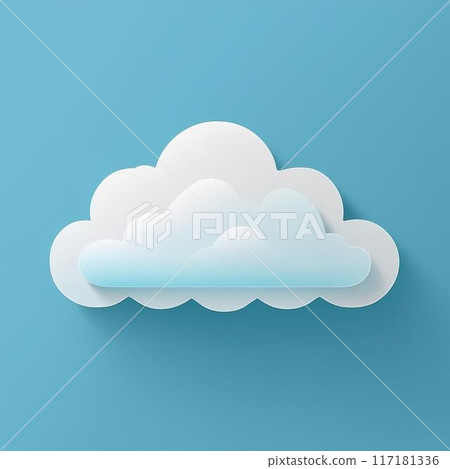 [Logo material] Cloud icon illustration 117181336