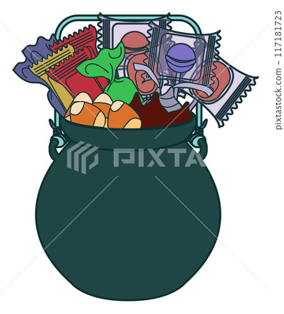 萬聖節罐裝滿糖果 117181723